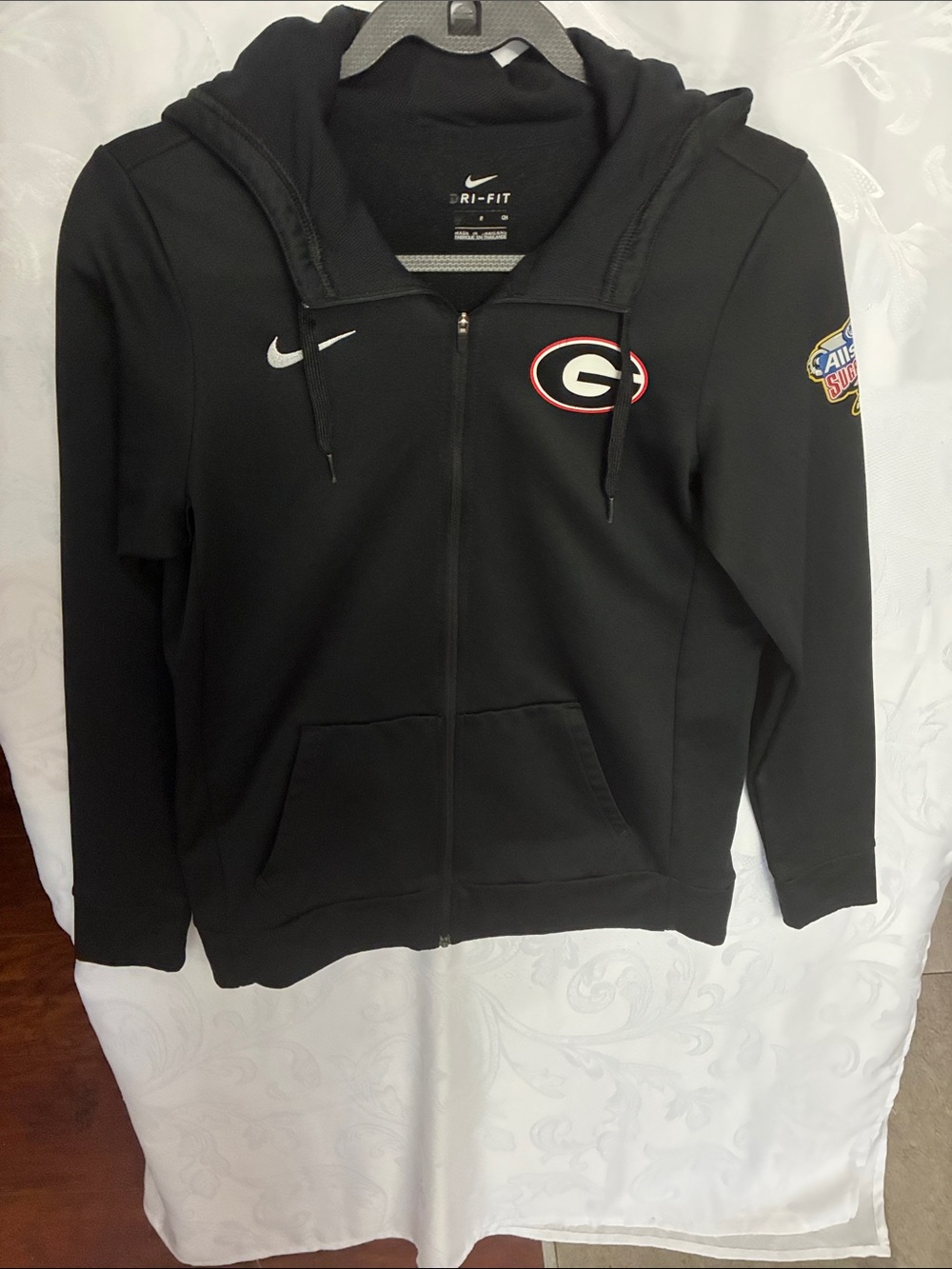 Nike Black Georgia Bulldogs Dri-FIT Full-Zip Hoodie